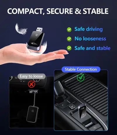 Various Wireless CarPlay Adapters iPhone Convert Wired Car Play, View more