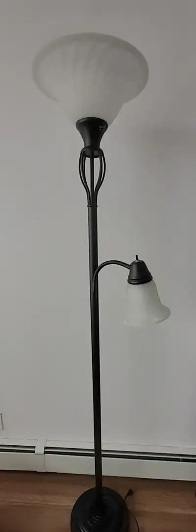 Black floor lamp, View more