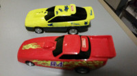 2 Friction Tonka Plastic Race Cars -1993