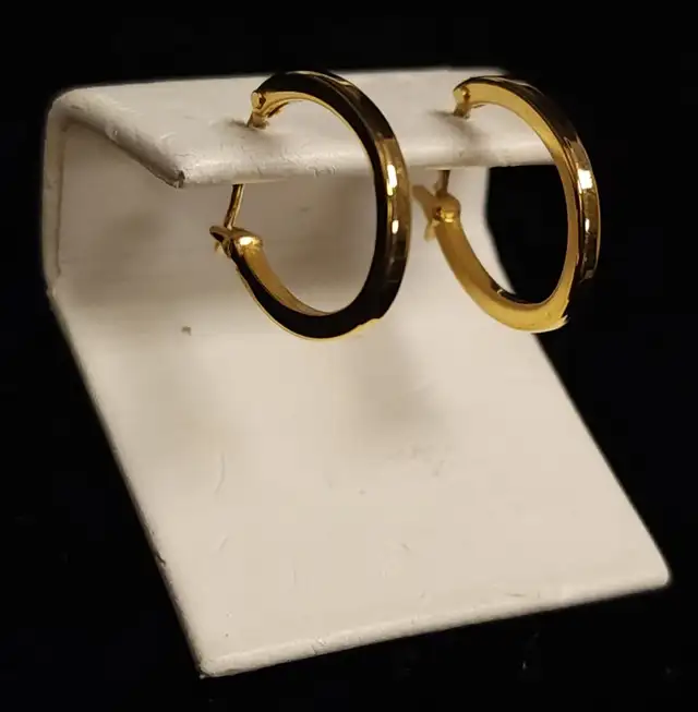 14K Yellow Gold Oval Earrings *STORE CLOSING SALE in Jewellery & Watches in Barrie - Image 3