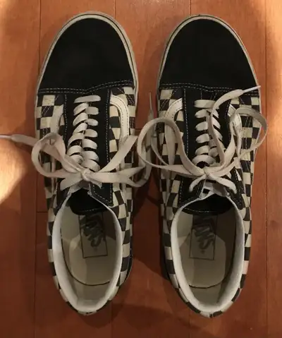 VANS Old Skool Checkerboard Lace Up Skate Shoes, View more