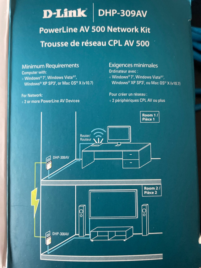 D-Link AV500 Powerline CPL   Network Kit  HD Media dans Réseaux  à Longueuil/Rive Sud - Image 3