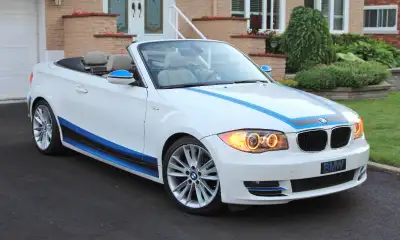 BMW convertible 2009 blanche