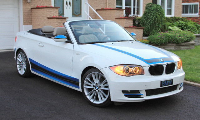 BMW convertible 2009 blanche dans Autos et camions  à Laval/Rive Nord