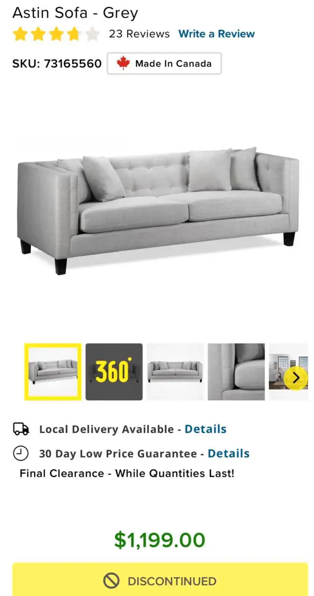 beautiful living set in Couches & Futons in Napanee - Image 6