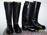 Winter equestrian riding boots
