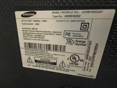 Samsung TV 58”, View more
