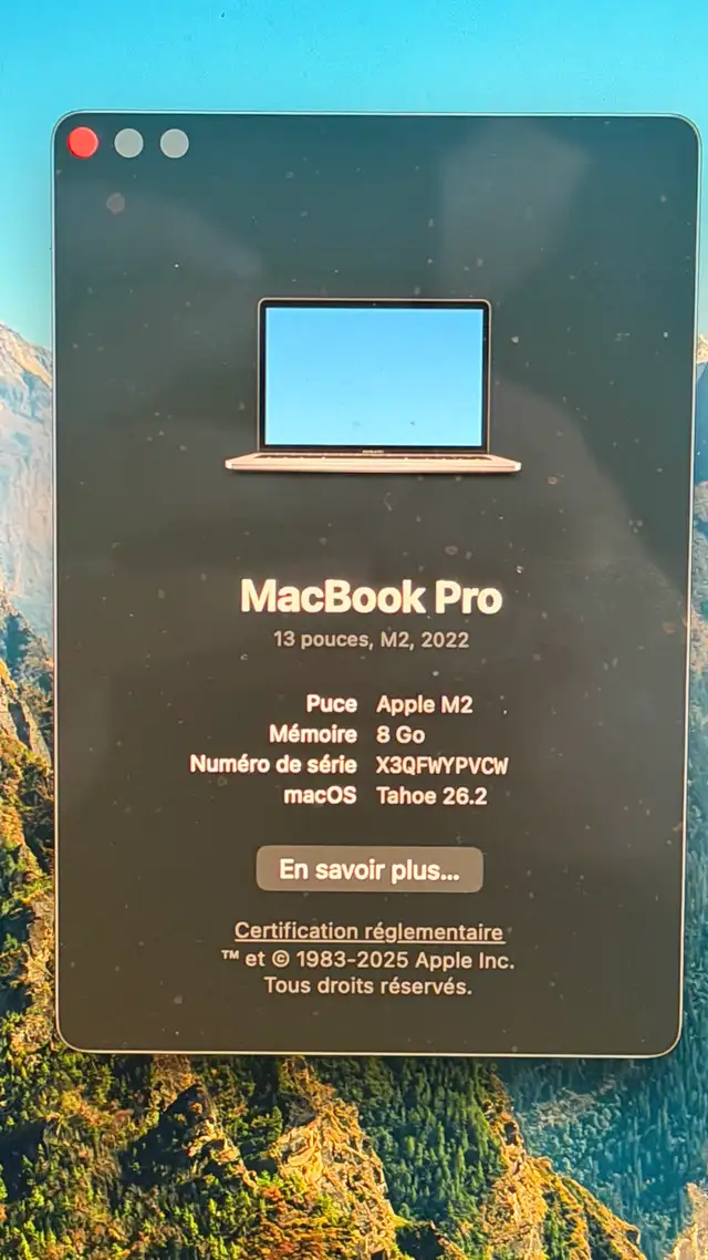 Macbook Pro 2022 M2 256gb in Laptops in City of Montréal - Image 3