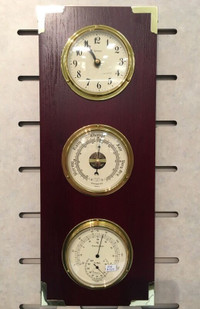 Tempo clock and barometer, thermometer, hygrometer
