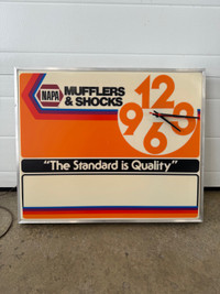 Vintage sign NAPA Muffler Shock