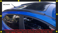 (NEW) Rooftop Side Rails Ford 2018-23 EcoSport S Aluminum BLACK