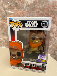 Funko Pop! Star Wars 631 SDCC Exclusive Wicket with Slingshot