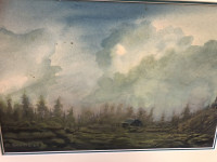 Original Landscape Watercolour Painting by C. Scott