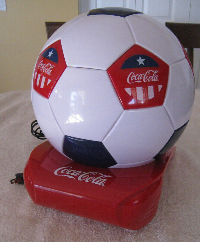 Koolatron Coca-Cola Soccer Ball Cooler in Arts & Collectibles in Kelowna