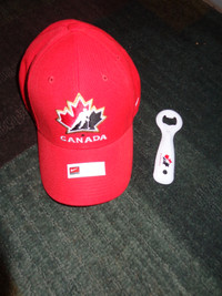 NEW Nike Hockey Canada Ball Cap and Collectors Bottle Opener