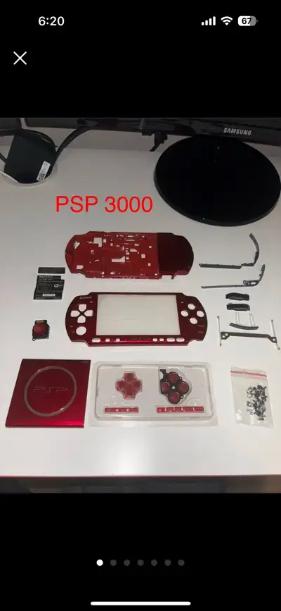PSP 3000 Red Shell , View more