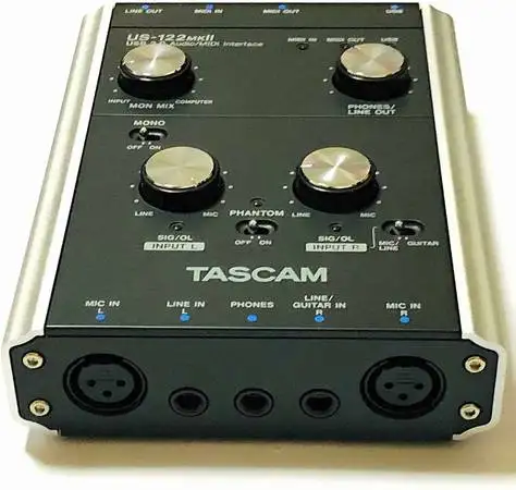 Tascam US122MKII USB Audio Midi Interface in Pro Audio & Recording Equipment in Mississauga / Peel Region - Image 2
