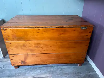 Antique blanket box, View more