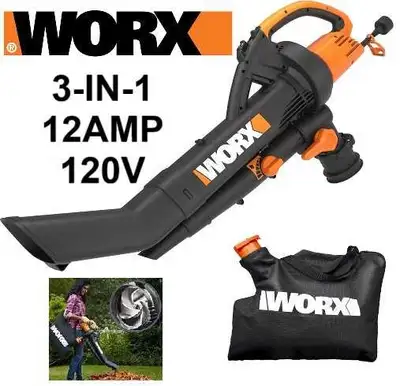 Electric Leaf Blower/Leaf Vacuum/Mulcher, View more