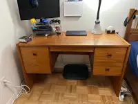 Teak wood solid wood desk