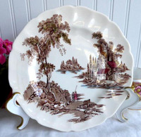6 Assiettes Johnson Brothers The Old Mill vintage