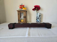 Red rustic candle holder 