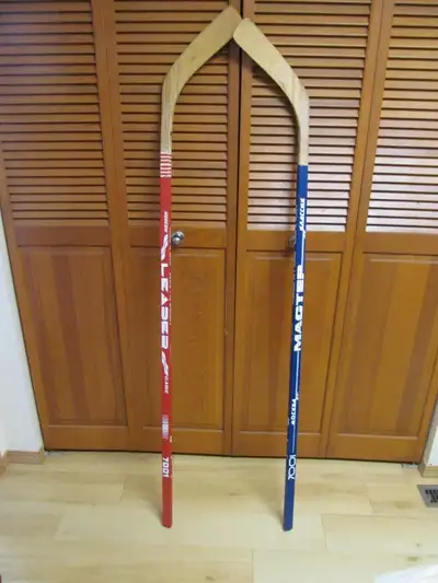 New Vintage Hockey Sticks (2) Master 6L Leader 6R, View more