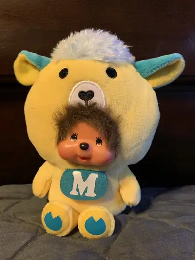 McDonald's 2017 Monchhichi Stuffed Plush Yellow Goat, View more