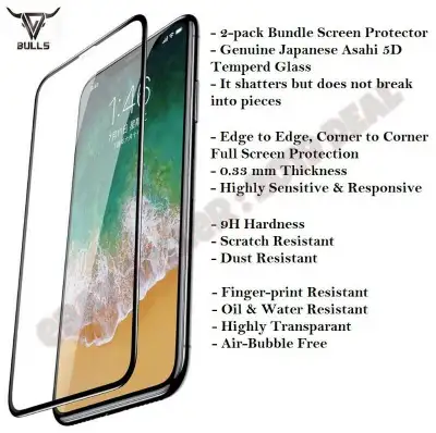 2 SCREEN PROTECTORS- IPHONE X/XS/XR/XS MAX/11/11 Pro/11 Pro MAX, View more