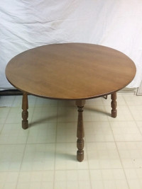 Solid oak table and chairs 