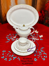 Vintage discontinued English Bone China Royal Doulton Rondo 