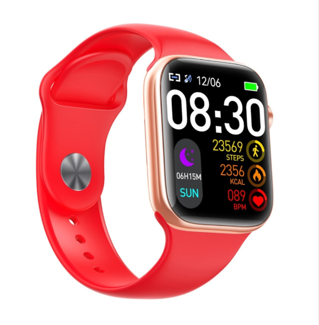 Montre intelligente neuve T900 Series 9 -Rouge/Smartwatch new dans Bijoux et montres  à Ville de Montréal - Image 3
