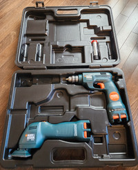 Black and Decker Versapak cordless tools and case