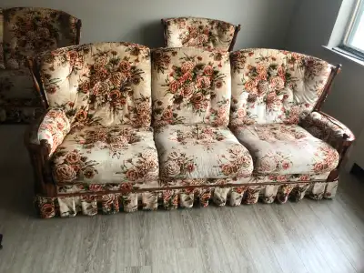 3 piece set, 2 couches and a chair., View more