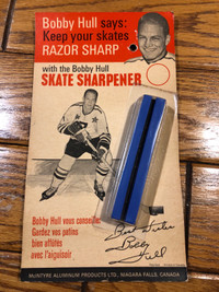 Vintage Rare 1960s Bobby Hull Skate Sharpener / Hockey