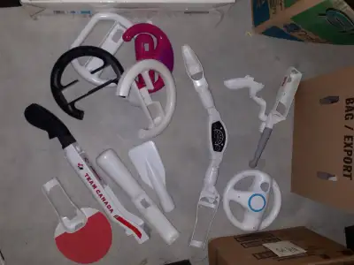 Wii sports attachments, balance board+game, View more