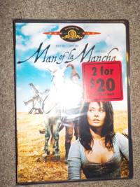 Man of La Mancha DVD movie never been opened!