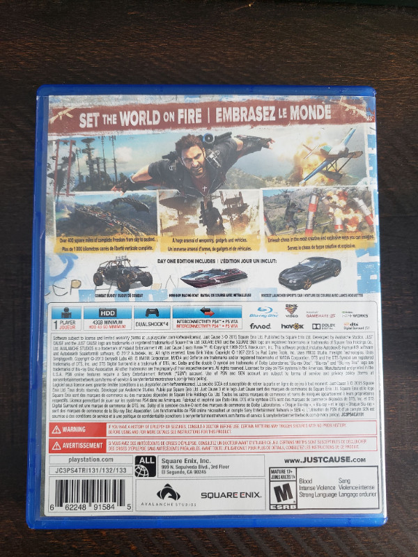 Jeux PS4: Just Cause 3 Day One Edition dans Sony PlayStation 4  à Laval/Rive Nord - Image 2