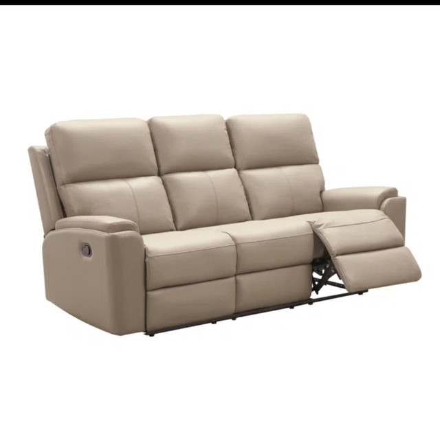 BRAND NEW  ITALIAN LEATHER  SOFA THREE SEAT WITH RECLINERS in Couches & Futons in Mississauga / Peel Region
