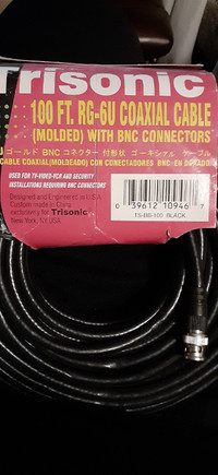 COAXIAL CABLE 100 FEET  TRISONIC