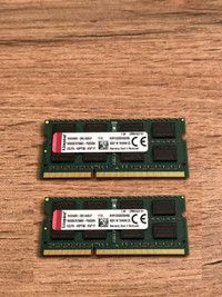 16GB DDR3 Kingston KCP316SD8 (8GB x2) laptop RAM