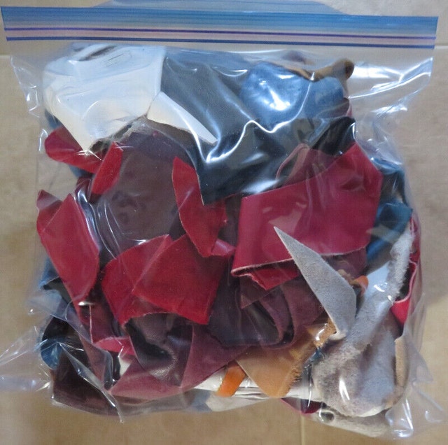 Bag of Small Leather Pieces Hobbies & Crafts Edmonton Kijiji