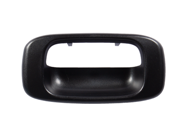 This black tailgate handle bezel fits: 1999-2006 Chevrolet Silverado 1999-2006 GMC Sierra 2007 GMC S...