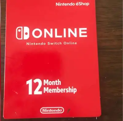 Je vends un abonnement de Nintendo switch online car je m'en sers pas.neuf jamais ouvert. Prix 25$....