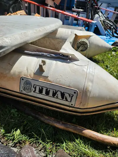 Titan inflatable boat 8' transmission wheels.