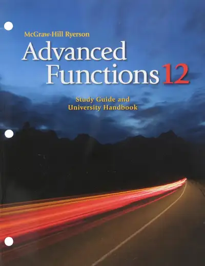 Advanced Functions Grade 12 Study Guide and University Handbook Paperback/312 pages/ Extends practic...