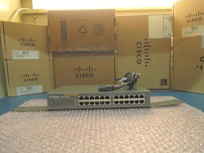 USED- D‑Link DES-1024D Fast Ethernet Unmanaged Switch., View more
