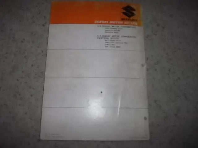 1972 Suzuki TS125 Parts Catalogue showing TS125R & TS125J Model in Other in City of Toronto - Image 6
