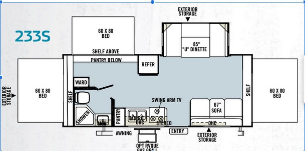 24ft hybrid camping trailer will accessories in Travel Trailers & Campers in Ottawa - Image 3