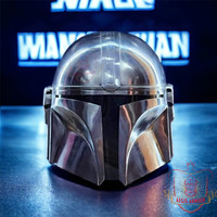 Real Steel Beskar din djarin mando helmet mandalorian star wars